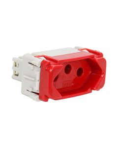 Módulo de Tomada 20A 2P+T 250V WEG Composé NobaC Vermelho