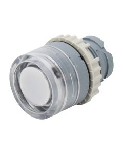 Botão de Pulso Facetado Iluminado Weg 22mm IP54 Branco CEW