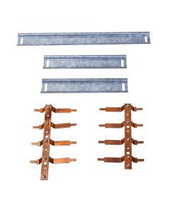 KIT P/ QUADROS DIST METAL 100A BARRAMENTO BIF VERT 16 DIN