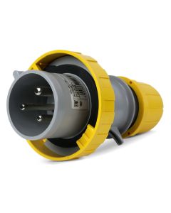 Plugue Industrial 2P+T 32A 110V 4h IP66/67/69 Scame Amarelo * 1