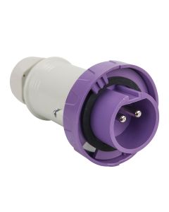 Tomada Industrial Móvel 2P 16A 24V IP66/IP67 Scame Violeta 1