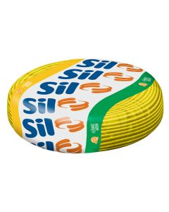 Cabo Flexível 1mm² BWF 750V 70°C Amarelo Sil 100 Metros