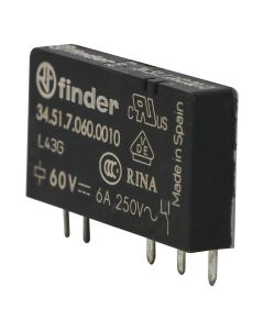 Relé Eletromecânico Para Placa De Circuito Impresso 60Vdc 1