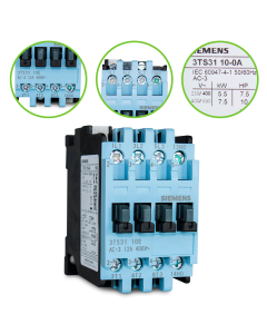 Contator Siemens 220V 12A 1NA 3TS31 10 0AN2 Tripolar E 1