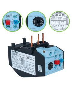 Rele Térmico de Sobrecarga Siemens 1,6 a 2,5A 3US50 001C E EP 1