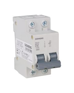 Disjuntor Bipolar 16A Curva C Siemens C16 Mini DIN 5kA ( 5SJ1 )