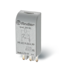 Modulo de Sinalização e Proteção EMC para Rele Finder 24Vcc (99.02 Supressão) 1