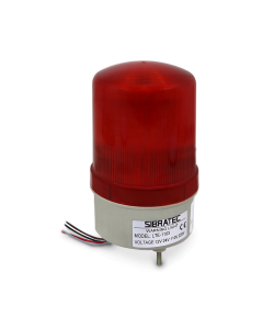 Sinalizador Giratório Tipo Giroflex Vermelho 12 a 220Vca/Vcc (LTE1103-R) 1