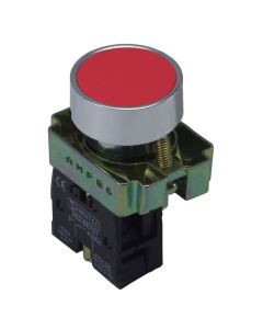 Botão de Pulso Metalico Vermelho  1NF 1
