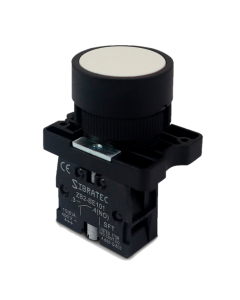 Botão de Impulso 22mm Branco 1NA Monopolar Sibratec XB2-EA11 1