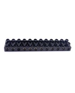 Conector Barra 2,5mm com 12 Polos Preto