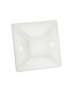 Suporte Fixador para Abraçadeira de Nylon Branco 30mm 100un