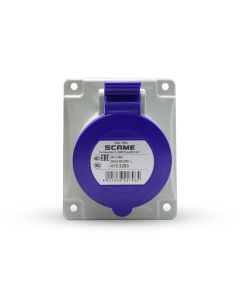 Tomada Industrial de Embutir 2P+T 32A 220V 6h IP44/54 Scame * 1