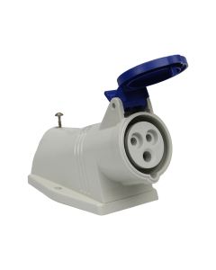 Tomada Industrial de Sobrepor 2P+T 16A 220V 6h IP44/54 Scame 1