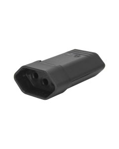 Tomada Doméstica 2P+T 10A Preto TMD1-3 Margirius