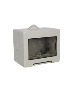 Caixa de Passagem Sobrepor 98x82x66mm IP55 Scame Cinza