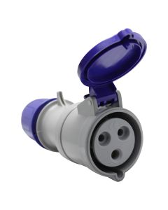 Tomada Industrial Móvel 2P + T 32A 220V 6h IP44/54 Scame
