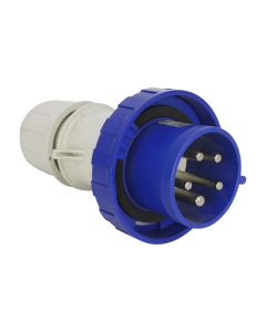 Plugue Industrial 3P+N+T 32A 220V 9h IP66/67/69 Scame Azul