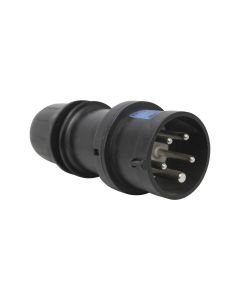 Plugue Industrial 3P + N + T 16A 220V 9h IP44/54 Scame Preto 1