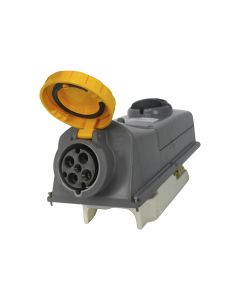 Tomada Industrial com Bloqueio 3P+T 63A 110V 4h IP69 Scame (GRP) 1