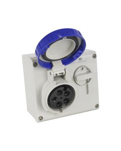 Tomada Industrial com Bloqueio 3P+N+T 16A 220V 9h IP67 Scame 1