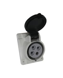 Tomada Industrial de Embutir 3P+T 16A 600V 5h IP54 Scame 1