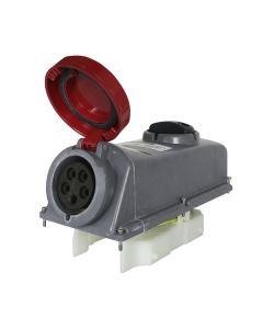 Tomada Industrial com Bloqueio 3P+N+T 32A 380V 6h IP69 Scame (GRP) (Embutir) 1