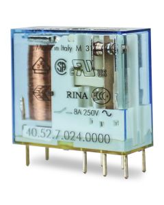 Mini Rele Finder 8A 24Vcc Sensível 2NAF 40.52