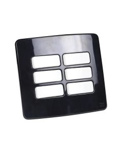 Placa de Interruptores Simples Weg Composé Preto/Branco