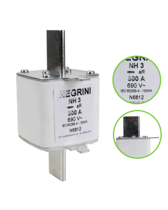 Fusivel NH Ultra Rapido aR 800A Negrini NH 3 690VCA EP 1