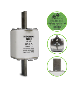 Fusivel NH Retardado gL/gG 355A Negrini NH 2 355 500 EP 1