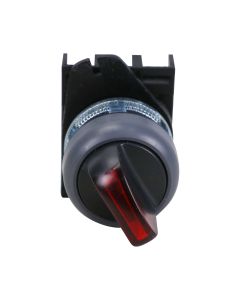 Chave Seletora Iluminada 3 Posições 22mm Vermelho Frontal