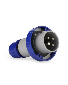 Plugue Industrial 3P+T 16A 220V 9h IP66/67/69 Scame Azul