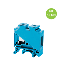 Borne de Passagem Connectwell 16mm Tipo Parafuso Azul 100UN