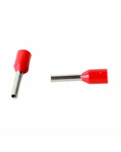 Terminal Tubular Vermelho 1mm 100 Unidades