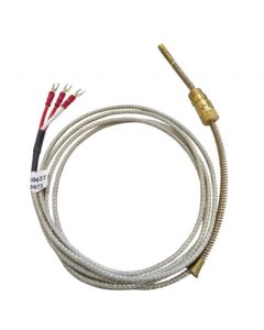 Termoelemento PT100 (-99~400ºC) Cabo 2m 3 Fios 6mm Sibratec