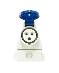 Tomada Industrial de Sobrepor 2P+T 16A 220V 6h IP44/54 Scame 1