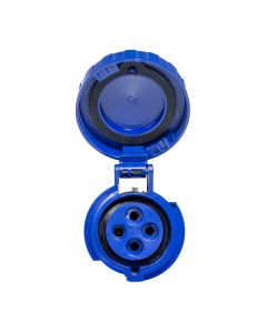 Tomada Industrial Móvel 3P + T 32A 220V 9h Scame Azul