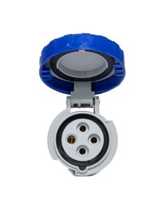 Tomada Industrial Móvel 3P + T 16A 220V 9h Scame Azul 2