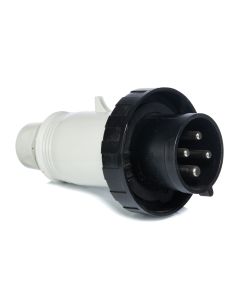 Plugue Industrial 3P + T 32A 600V 5h IP66/67 Scame Preto