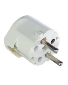Plugue 2P + T 16A 250V 36x53x40mm Scame Branco