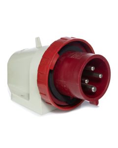 Plugue Industrial Fixo 3P + T 32A 380V Scame Vermelho