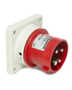 Plugue Industrial 3P + T 16A 380V 5h Scame Vermelho
