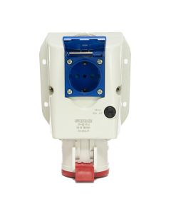 Tomada Industrial 3P + T 32A 380V 6h IP54 Scame Vermelha 1