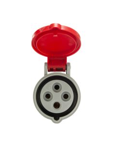 Tomada Industrial Móvel 3P + T 16A 380V 6h Scame Vermelho
