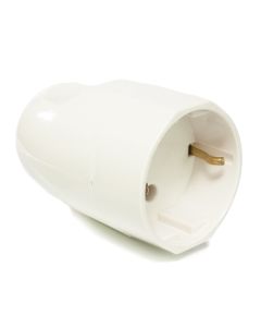 Tomada Móvel 2P + T 16A Scame Branco