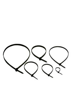 Abraçadeira de Nylon Preta 4,8 x 300mm
