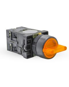 Chave Seletora Iluminada Sibratec 3P Amarelo 220Vca 2NA