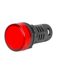 Sinaleiro LED View Tech 24Vcc/Vca Vermelho 22mm Monobloco