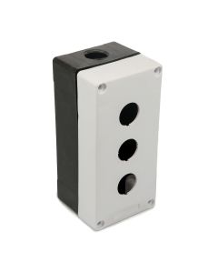 Caixa Plástica Botoeira Para Comando 3 Furos 22mm